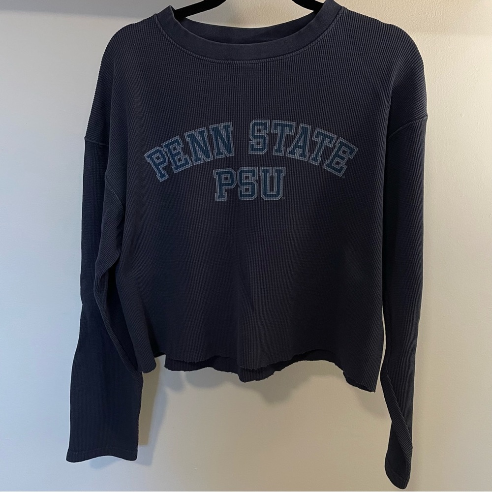 Penn State University waffle knit t shirt.